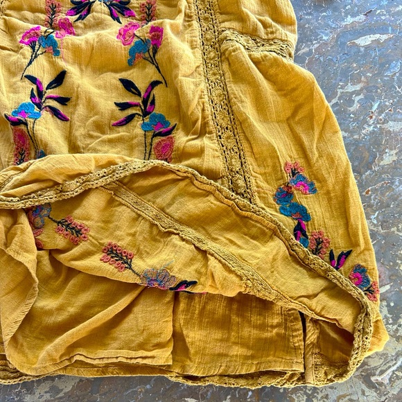 Free People | Women’s Amber Glow Victorian Embroidered mini dress, lined, size S - Picture 11 of 15